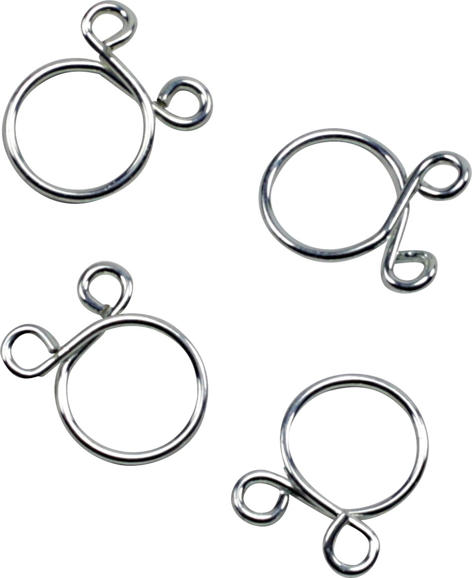 ALL BALLS Refill Kit - Wire Clamp - Silver - 4-Pack FS00051