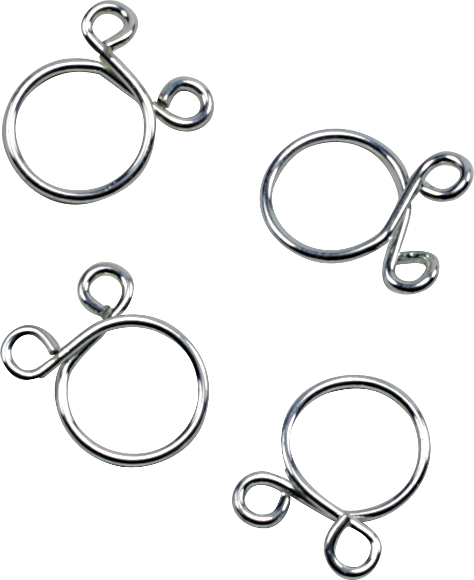 ALL BALLS Refill Kit - Wire Clamp - Silver - 4-Pack FS00051