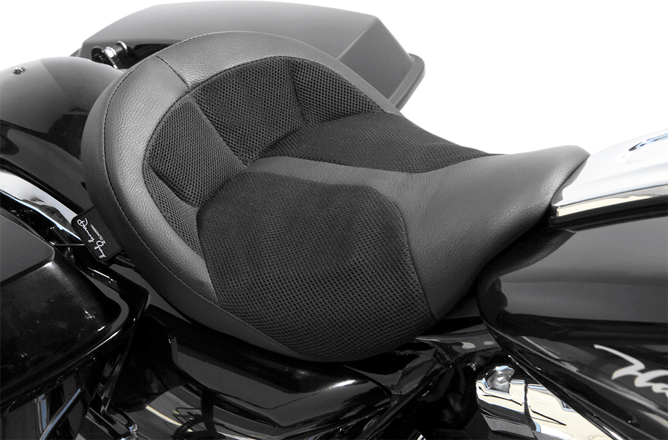 DANNY GRAY BigIST Solo Air Seat - Black Leather - FL '08-'20 FA-DGE-0280
