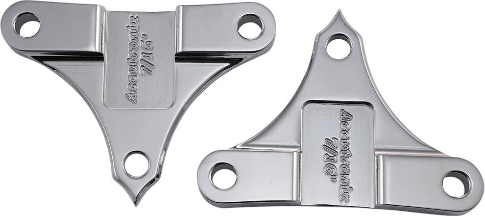 ACCUTRONIX Hot Legs/Bagger Legs Fender Spacers - Chrome - 0.4375" Spacer - For 6-3/8" Width Fender TFS49-NF7/16C