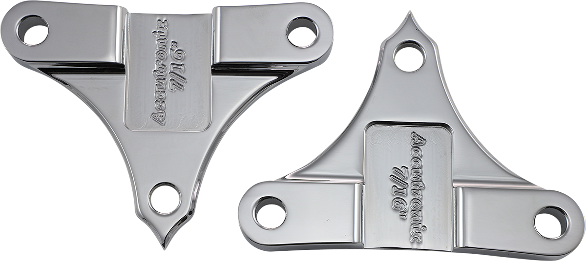 ACCUTRONIX Hot Legs/Bagger Legs Fender Spacers - Chrome - 0.4375" Spacer - For 6-3/8" Width Fender TFS49-NF7/16C