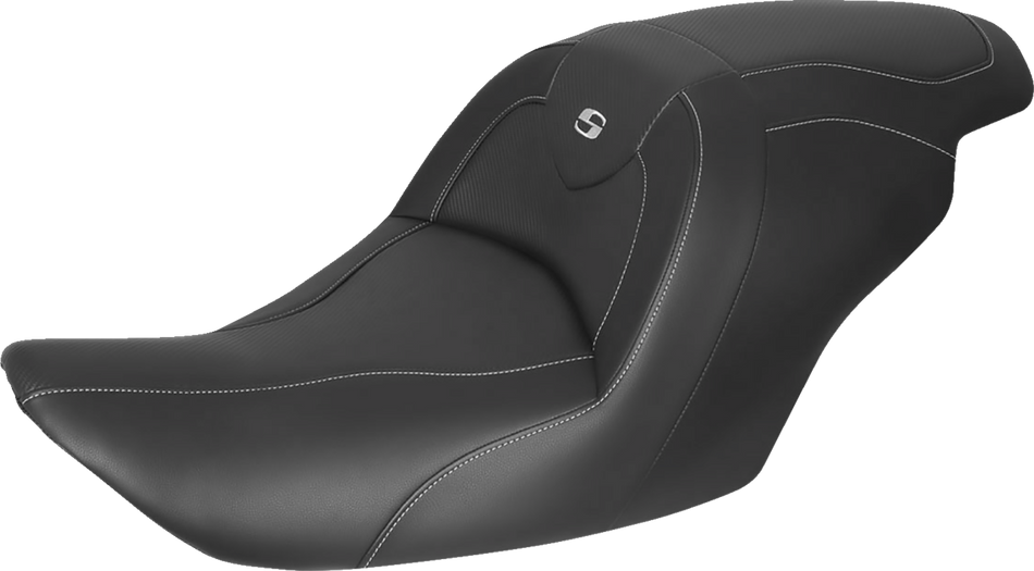 SADDLEMEN Roadsofa Carbon Fiber Seat - Carbon Fiber Weave - without Backrest - GL1800 '14-'17 H23-20-185