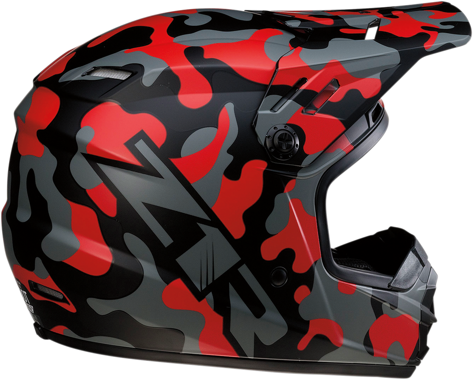 Z1R Youth Rise Helmet - Camo - Red - Large 0111-1266