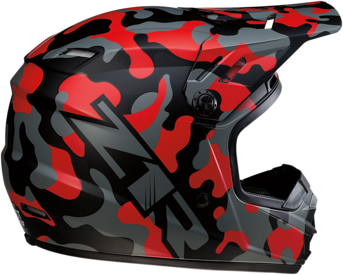 Casco Z1R Youth Rise - Camuflaje - Rojo - Grande 0111-1266 