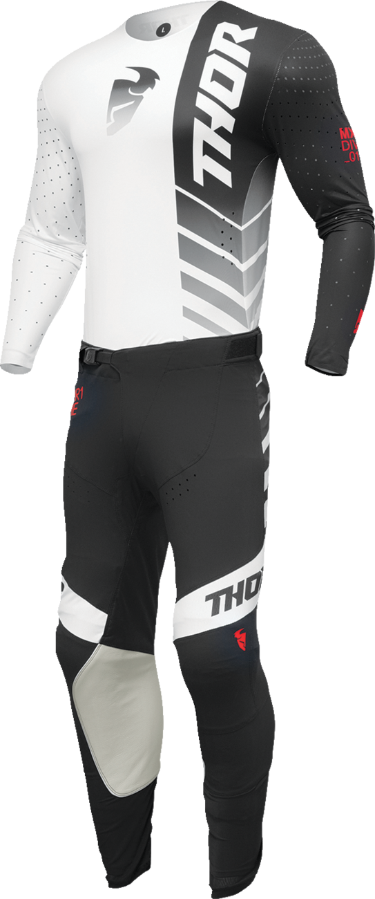 THOR Prime Analog Jersey - Black/White - XL 2910-7686