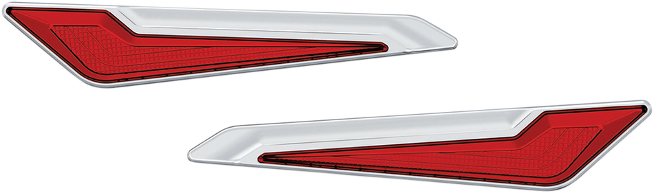 KURYAKYN LED Side Saddlebag Inserts - Chrome 3254
