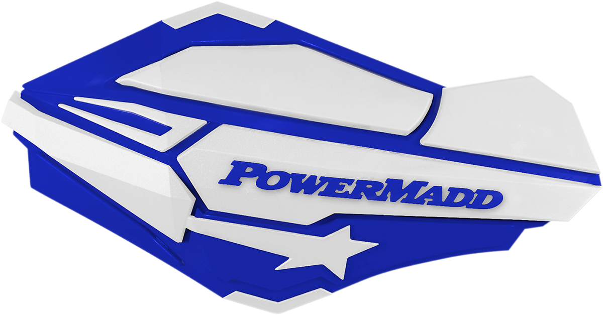 POWERMADD Handprotektoren - Blau/Weiß 34421 