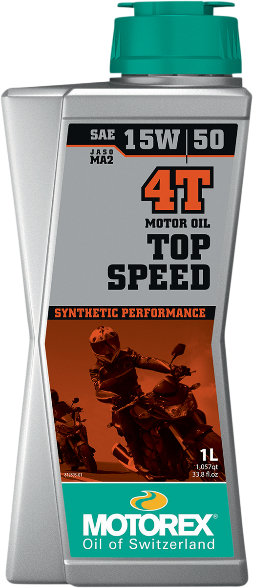 MOTOREX Top Speed Synthetic 4T Engine Oil - 15W-50 - 1L 198403