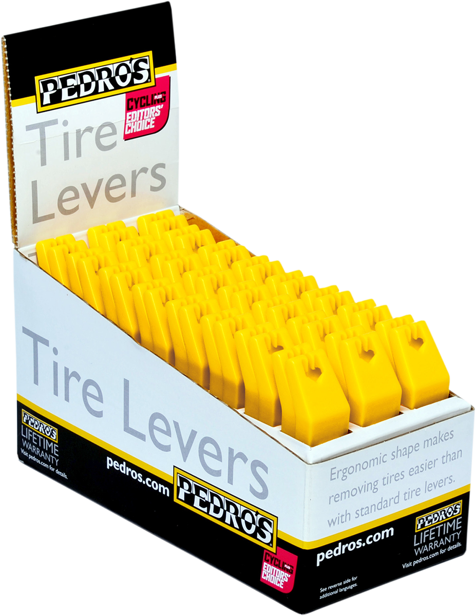 PEDRO'S Tire Levers - Yellow - 24 Pack Display 6400099