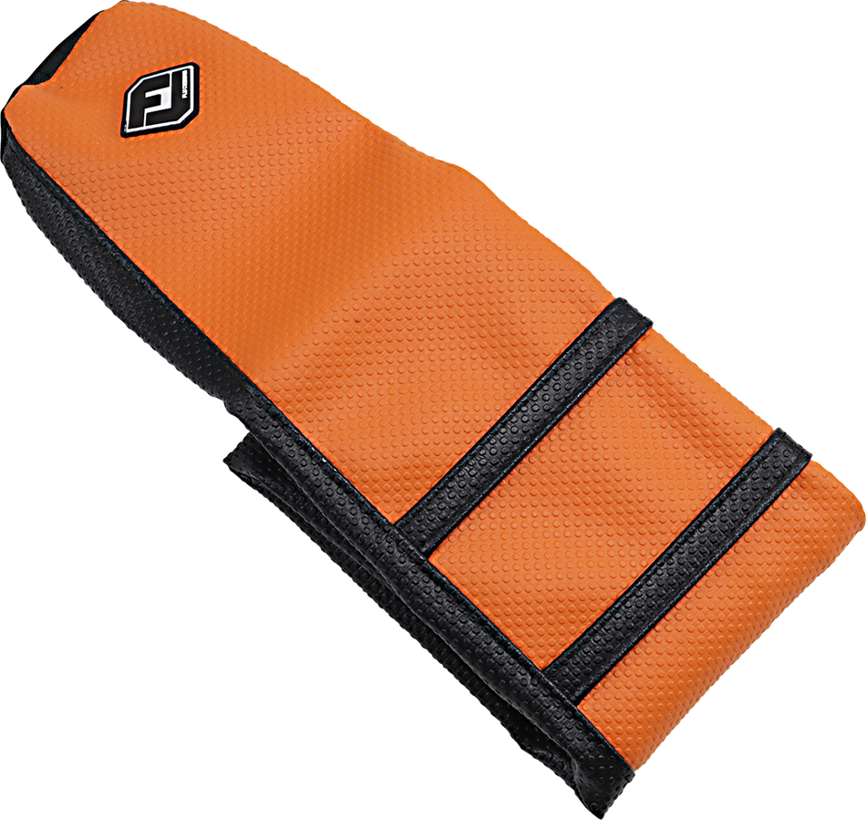 FLU DESIGNS INC. Pro Rib Seat Cover - Orange/Black - KTM '19-'22 55508