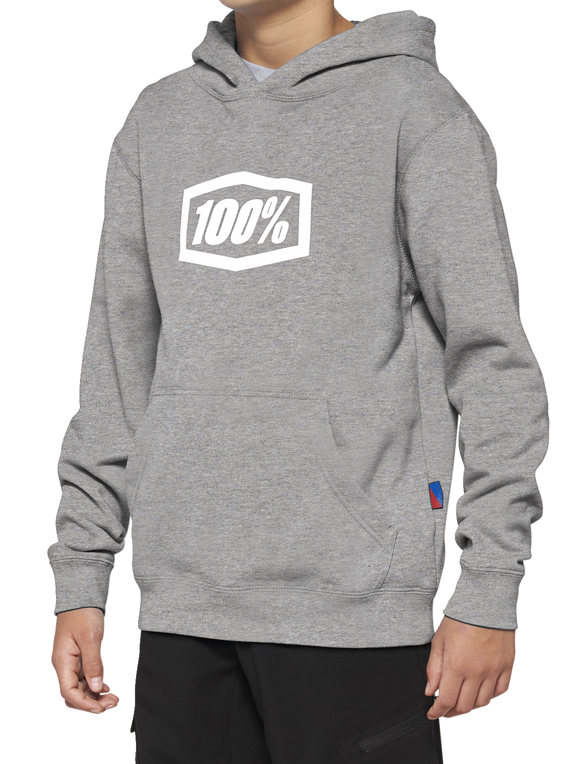 100% Youth Icon Hoodie - Gray - XL 20030-00007