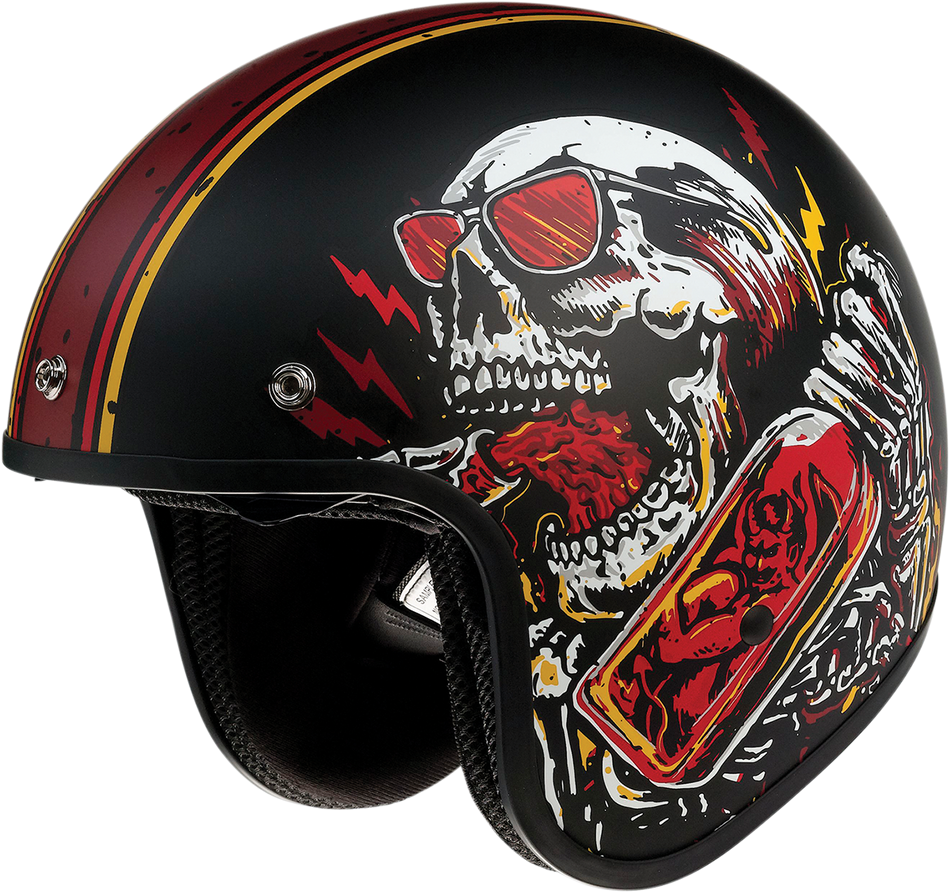 Z1R Saturn Helmet - Devil Made Me - Black/Red - XS 0104-2816
