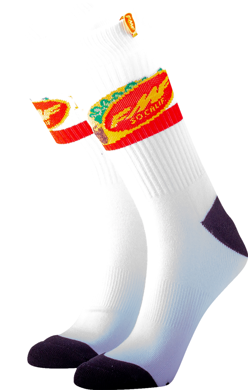 FMF Taco Tuesday Socks - White - One Size SP22194905 3431-0732