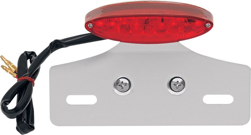 DRAG SPECIALTIES Taillight/License Plate Mount - Cat Eye -Red Lens - Clear LED L24-65D9RLEDK