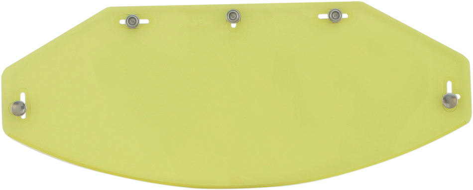 AFX Vintage 5-Snap Shield - Flat - Yellow 0131-0074