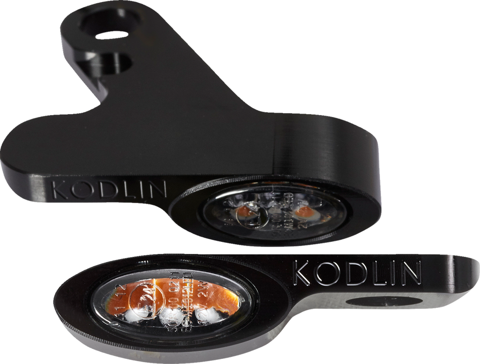 KODLIN MOTORCYCLE LED 2-1 Front Turn Signal w/ Running Light - Black K68500