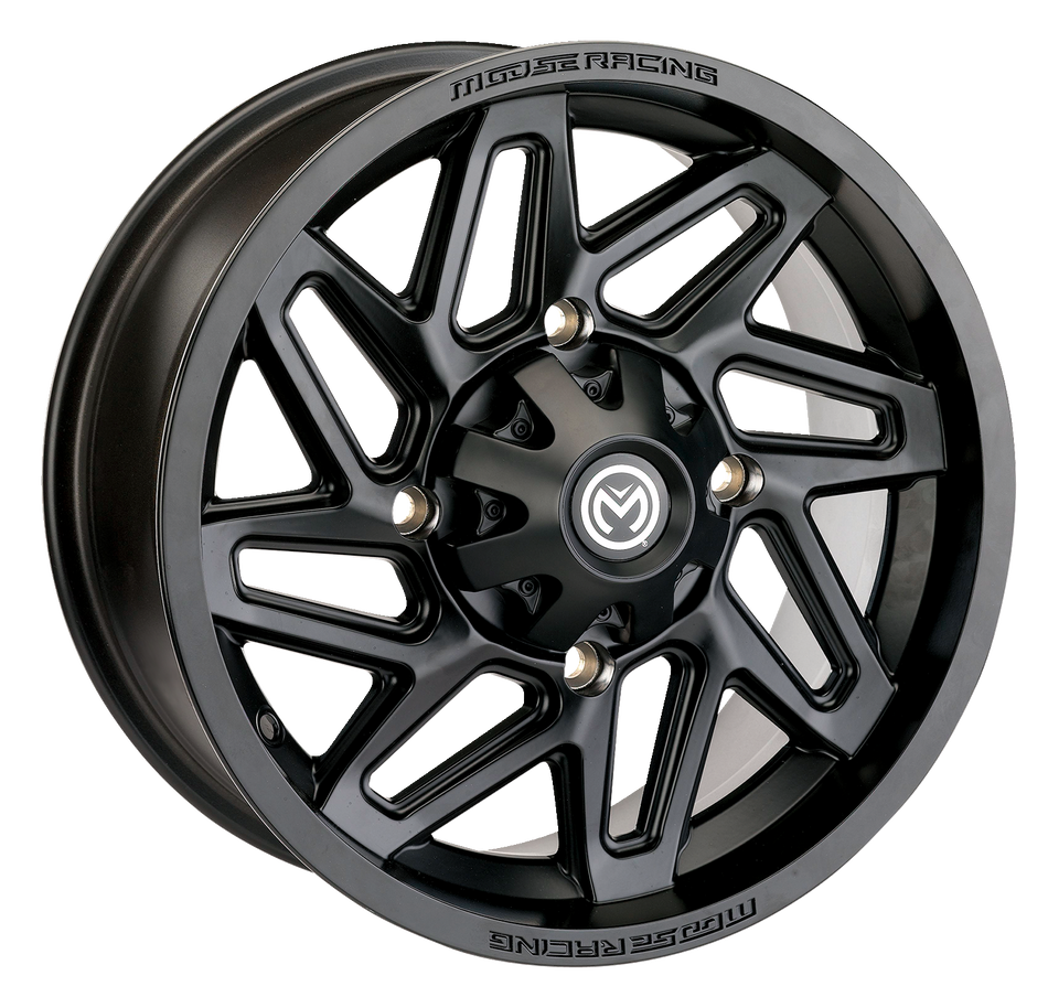 MOOSE UTILITY Wheel - 361X - Front - Black - 12x7 - 4/156 - 4+3 361MO127156MB4