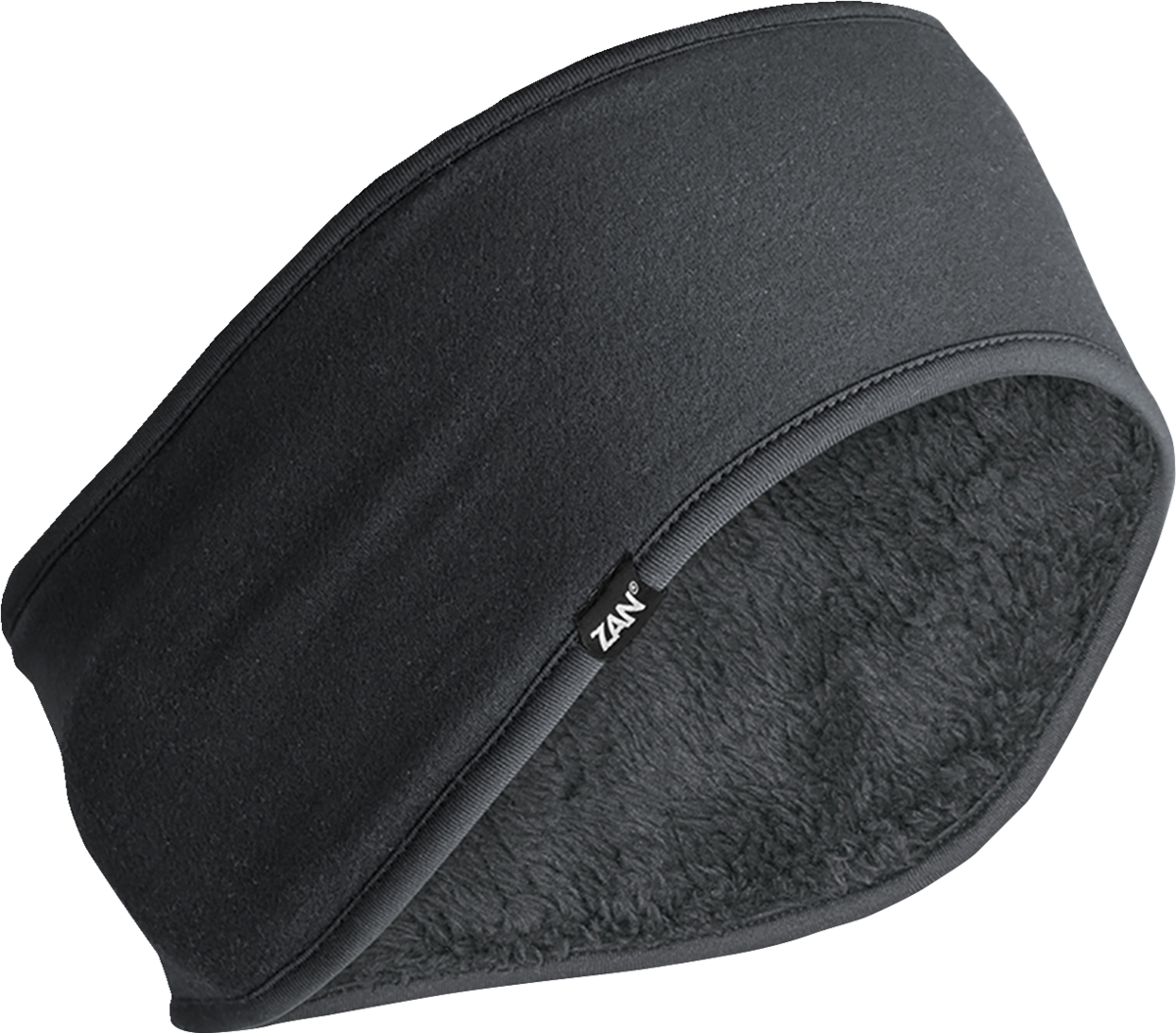 ZAN HEADGEAR Ear Warmer SportFlex Headband - High Pile - Black WEWH114