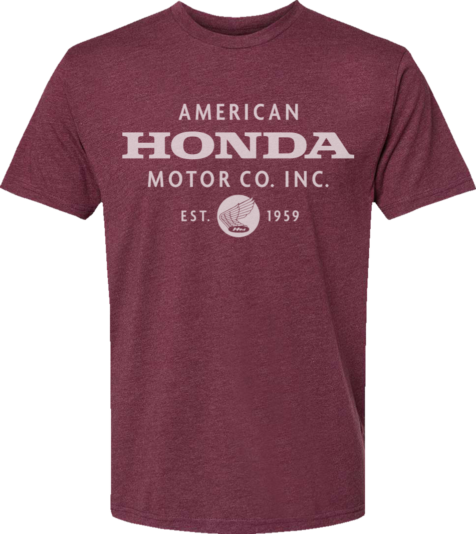 HONDA APPAREL Honda Motor Company T-Shirt - Maroon - Small NP21S-M3022-S
