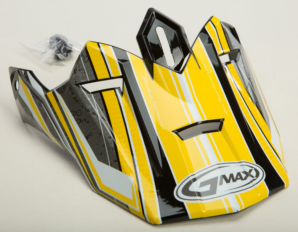 GMAX Gm-76x Helmet Visor W/Screws Bio Yellow/White/Black G076048