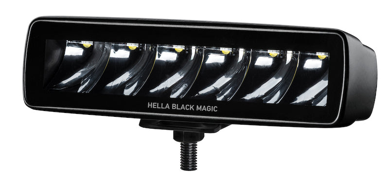 Hella Universal Black Magic 6 L.E.D. Mini Light Bar - Spot Beam LA358176211