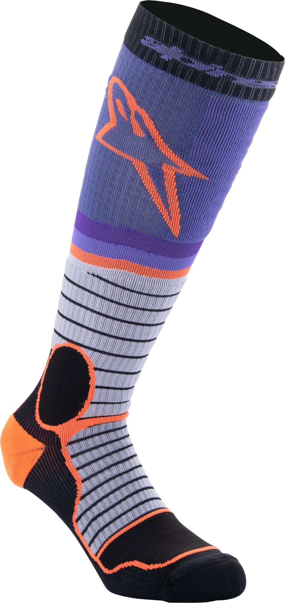 ALPINESTARS Mx Pro Socks Black/Grey/Purple Sm 4701524-1207-S