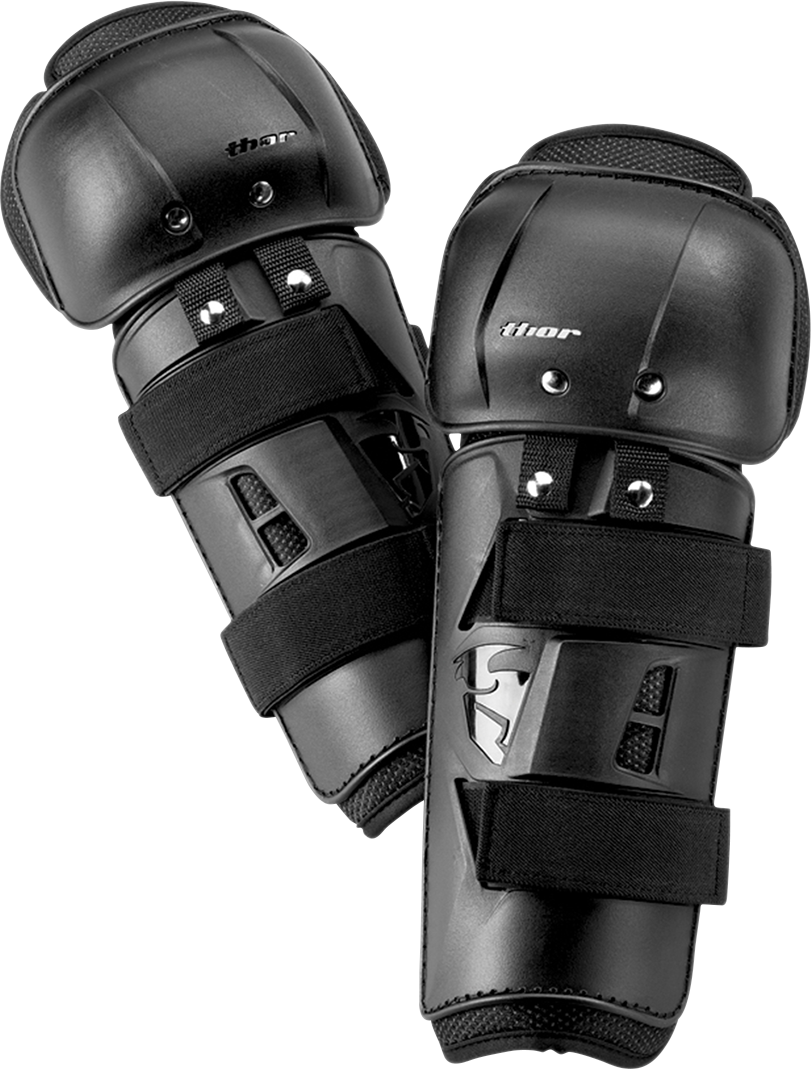 THOR Youth Sector Knee Guards - Black 2704-0083