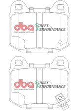 DBA 03-06 EVO / 04-09 STi / 03-07 350Z Track Edition/G35 w/ Brembo SP500 Rear Brake Pads DB1521SP