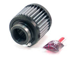 K&N 1.375in Flange ID x 3in OD x 2.5in H Rubber Base Crankcase Vent Filter 62-1430