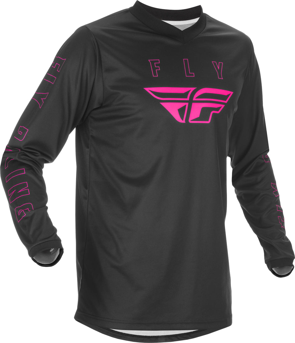 FLY RACING Youth F-16 Jersey Black/Pink Yl 374-928YL