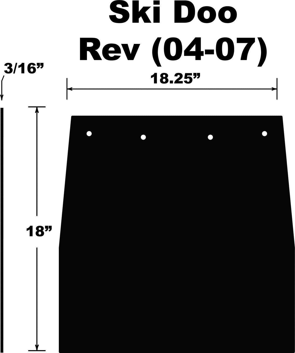 PDPSnowflap  Ski Doo Rev 04-07SF-REVPB