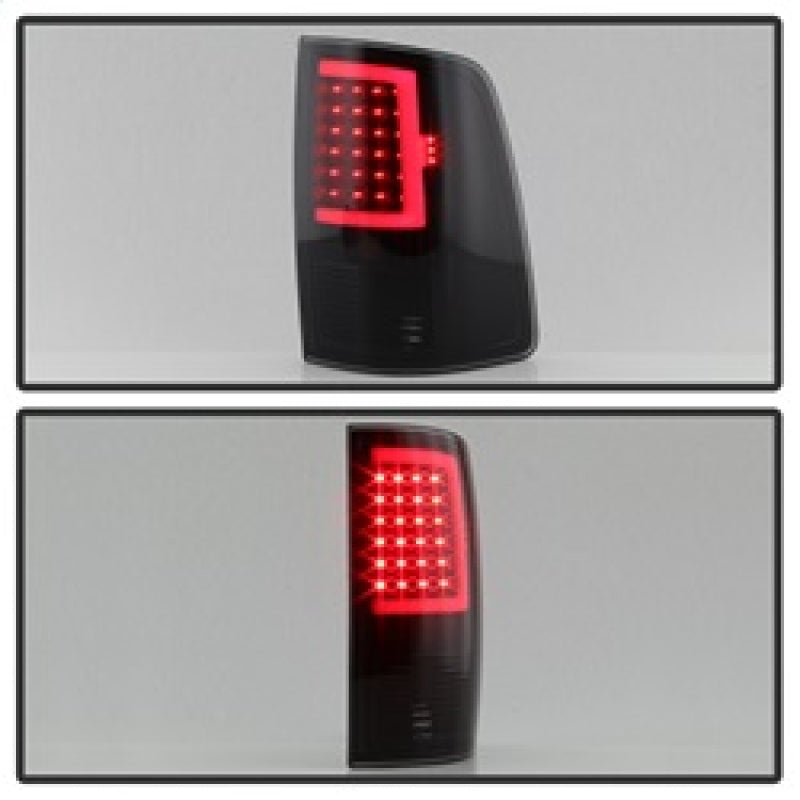 xTune 13-18 Dodge Ram 1500 (LED Model Only) LED Tail Lights - Blk Smk (ALT-ON-DRAM13V2-LBLED-BSM) 9041020