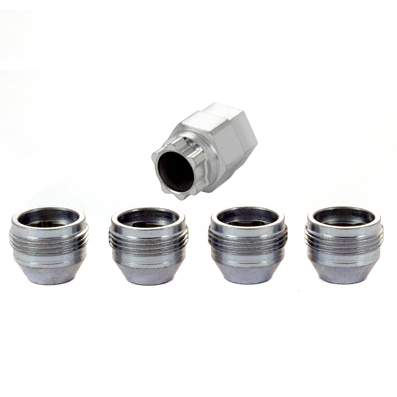 McGard Wheel Lock Nut Set - 4pk. (Under Hub Cap / Cone Seat) M12X1.5 / 19mm & 21mm Hex / .775in. L 24012