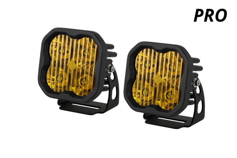 Diode Dynamics SS3 LED Pod Pro - Yellow SAE Fog Standard (Pair) DD6134P