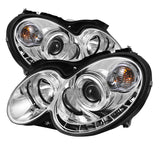 Spyder Mercedes Benz CLK 03-09 Projector Halogen Model- LED Halo DRL Chrm PRO-YD-MBCLK03-DRL-C 5038029