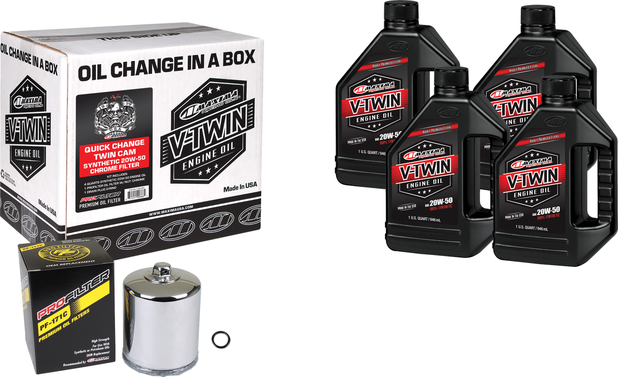 MAXIMAV-Twin Quick Change Kit Syn Tc Chrome Filter90-119014PC