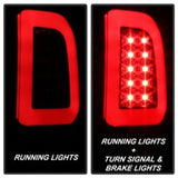 Spyder 97-03 Ford F150 Stylsd. F250 V3 Lght Bar LED Tail Lights - Blk Smk ALT-YD-FF15097V3-LBLED-BSM 5084248