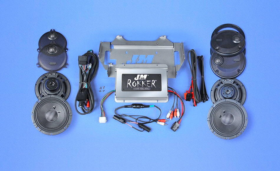 J&MRokker Xxr 700w 4-Sp/Amp Kit 14-18 Har UltraXXRK-700SP4-14UL