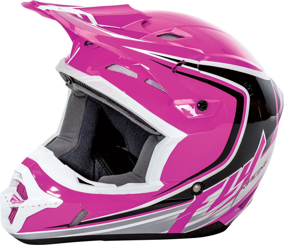 FLY RACING Kinetic Fullspeed Helmet Pink/Black/White 2x 73-33792X