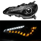 Spyder Subaru BRZ 12-14 Projector Headlights- DRL LED Black PRO-YD-SUBRZ12-BK 5075475