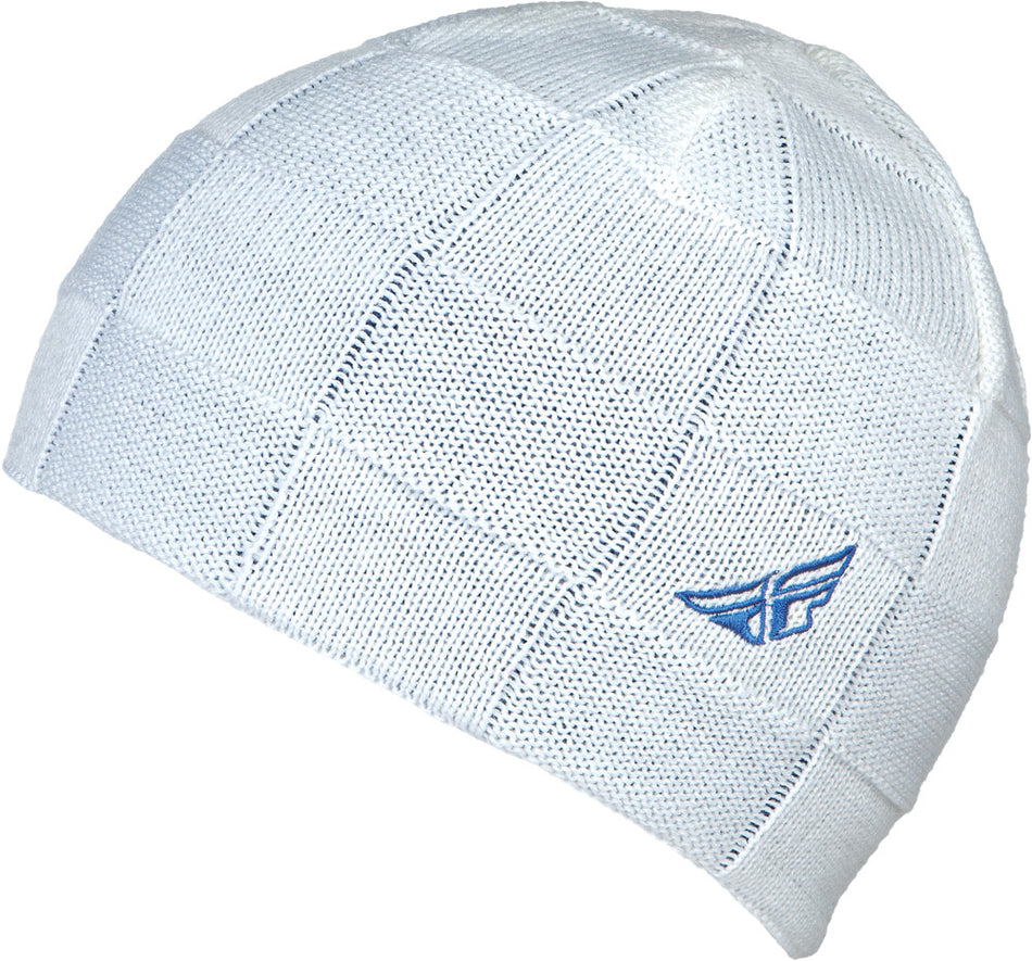 FLY RACING First Over Finish Beanie White/Blue 351-0344
