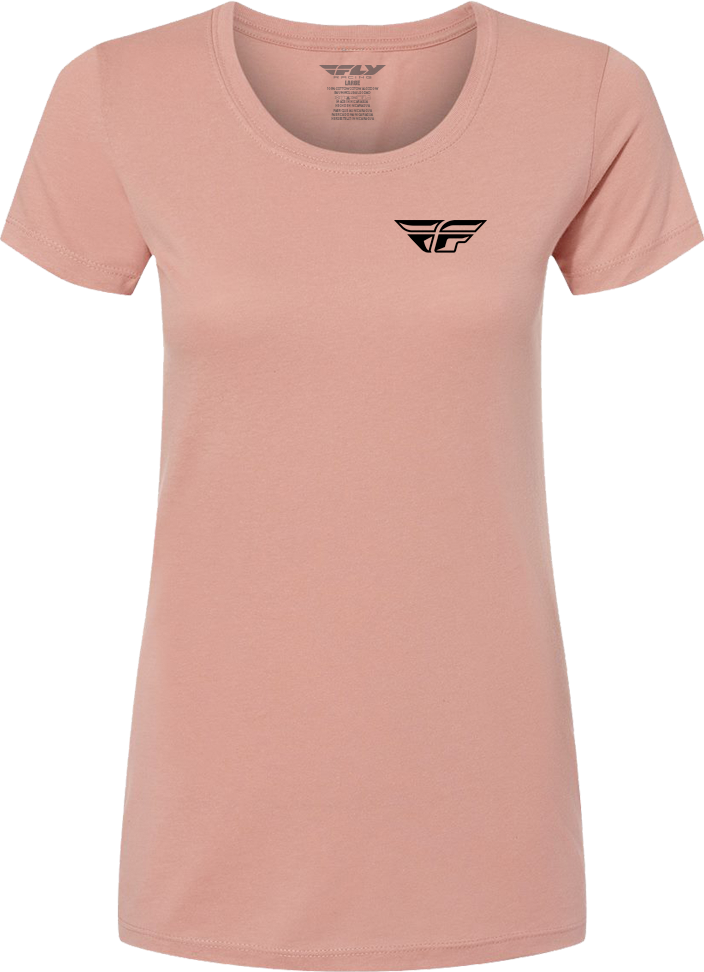 FLY RACING Women's Fly Pulse Tee Peach 2x 356-00892X