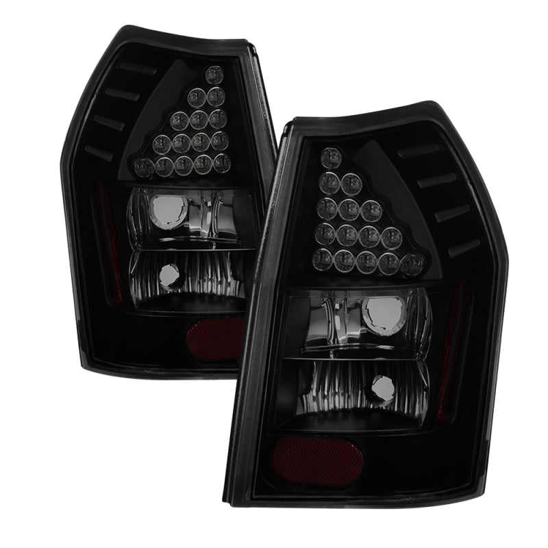 xTune Dodge Magnum 05-08 LED Tail Lights - Black Smoked ALT-JH-DMAG05-LED-BSM 9036576