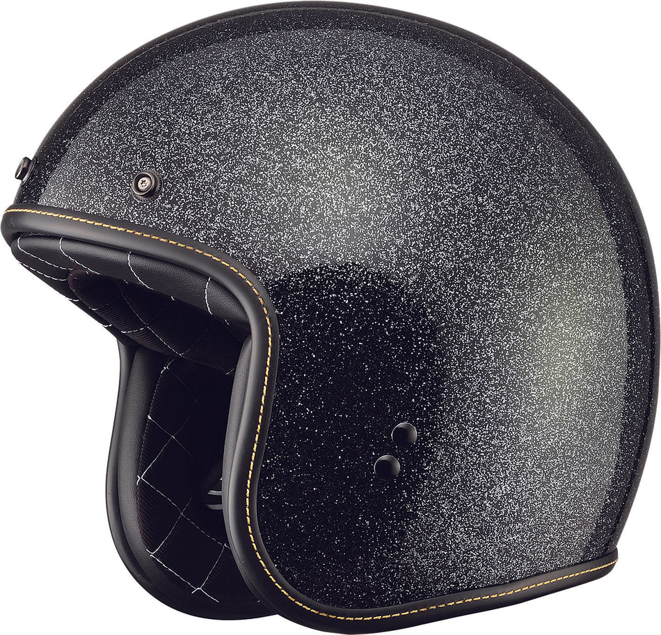 FLY RACING .38 Metal Flake Helmet Black 2x 73-82302X