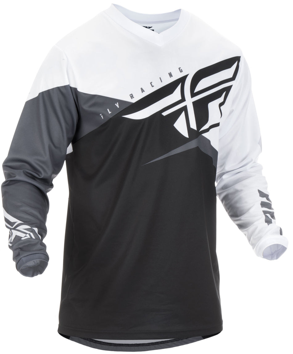 FLY RACING F-16 Jersey Black/White/Grey Yl 372-920YL