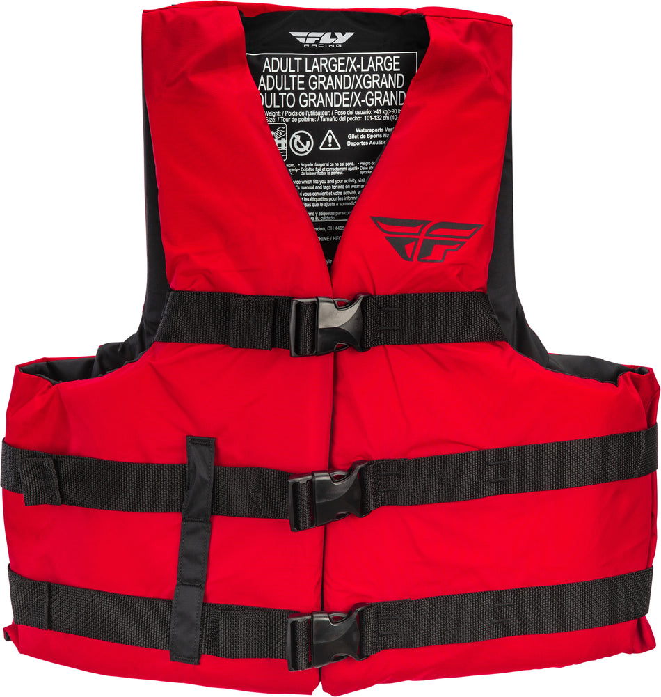FLY RACING Nylon Vest Red Sm/Md 112224-100-030-20