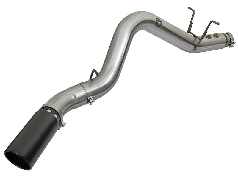 aFe LARGE BORE HD 4in 409-SS DPF-Back Exhaust w/Black Tip 2017 GM Duramax V8-6.6L (td) L5P 49-44085-B