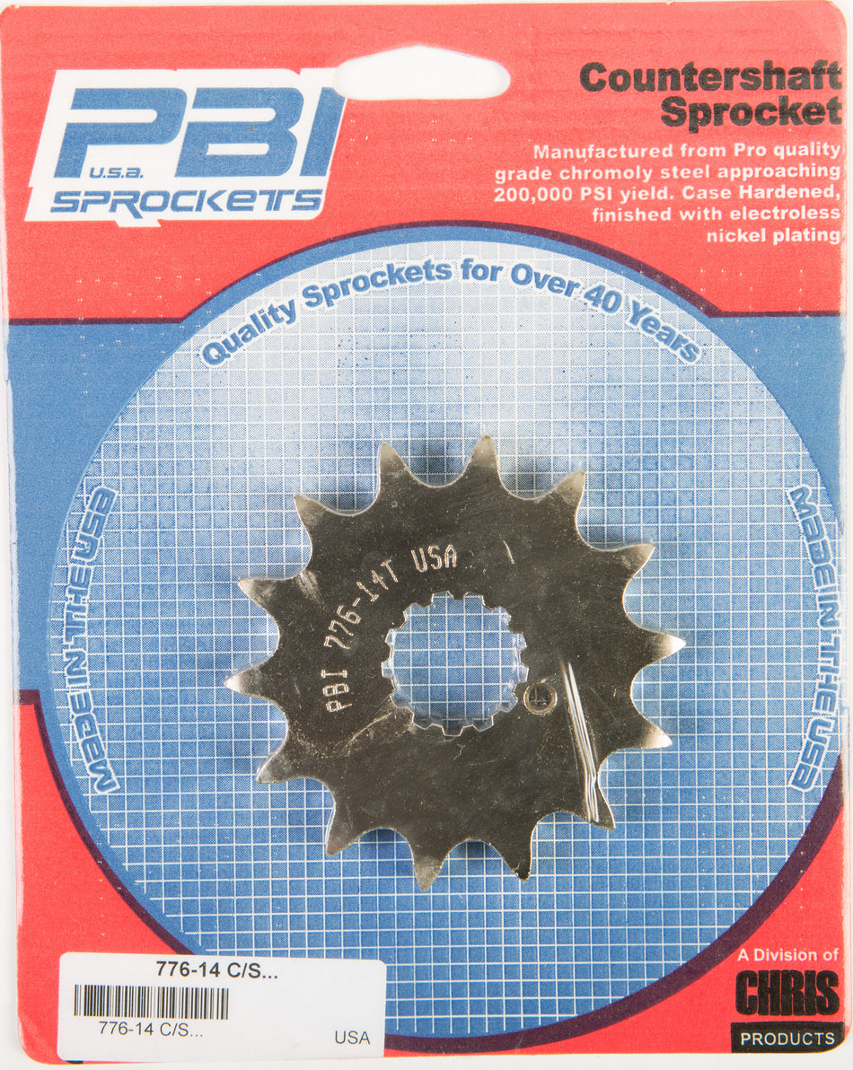 PBIFront Cs Sprocket Steel 14t-530 Kaw/Suz/Yam776-14