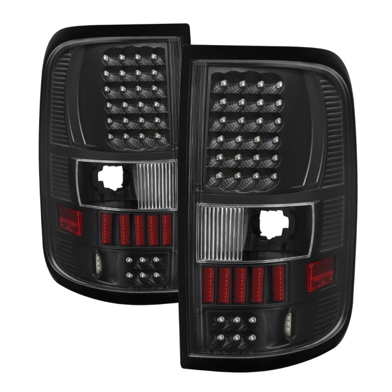 Xtune Ford F150 Styleside 04-08 (Not Fit Heritage & SVT) LED Tail Lights Black ALT-ON-FF15004-LED-BK 5012890