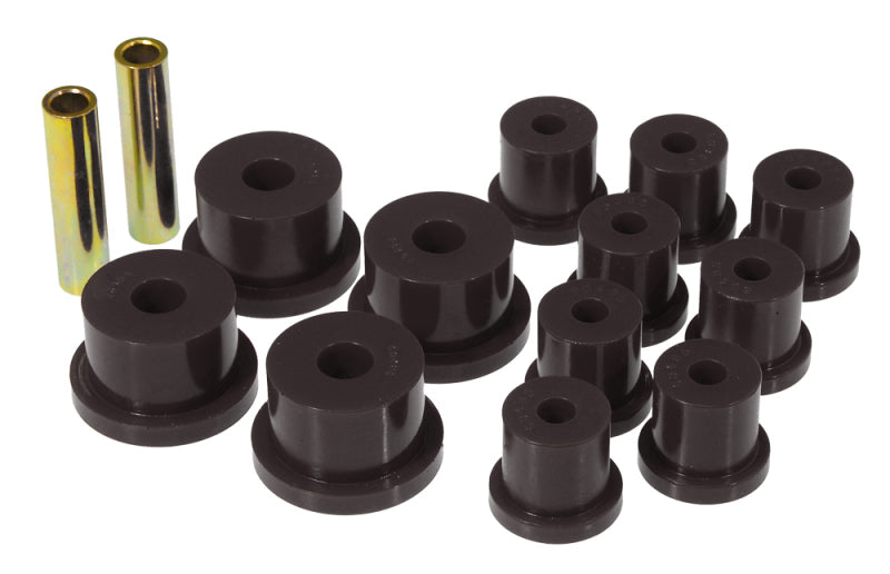 Prothane 64-73 Ford Mustang Rear Spring & 1/2in Shackle Bushings - Black 6-1051-BL